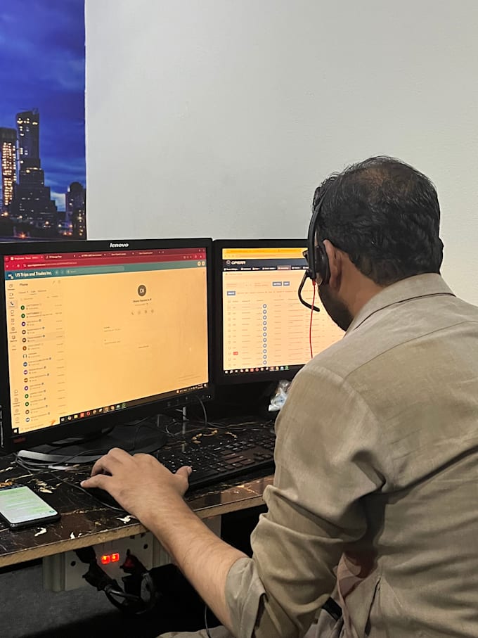 do customer support and dispatching services and data entry