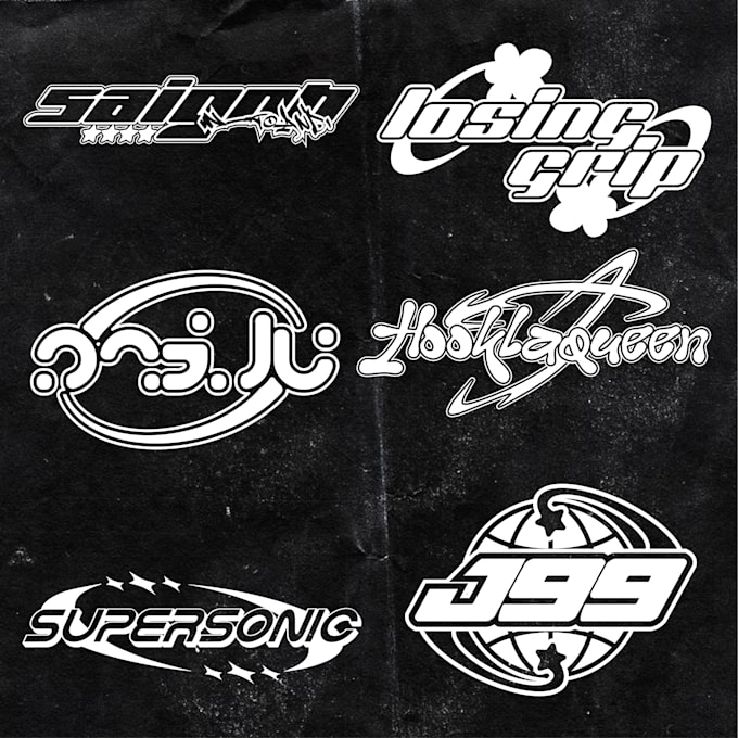 design y2k style streetwear logo