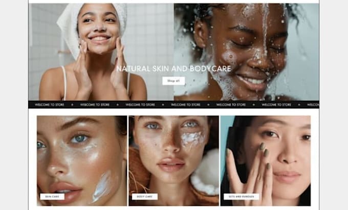 build skincare website skincare shopify beauty cosmetic store skincare website