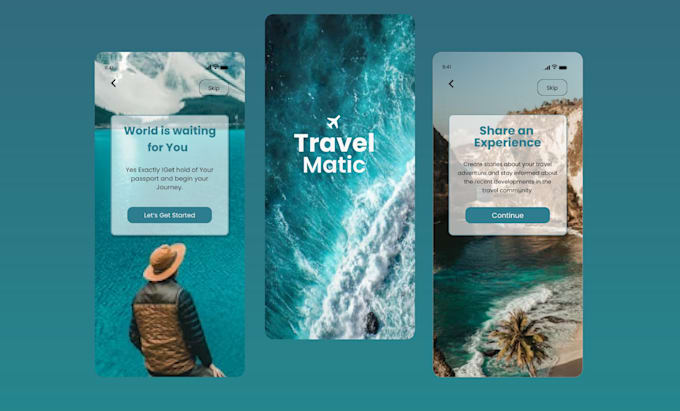 design onboarding screens and splash screens for your mobile app