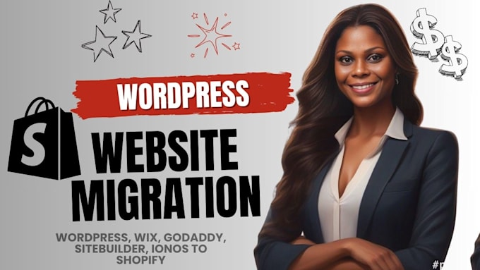 backup, migrate, restore and fix wordpress website to shopify