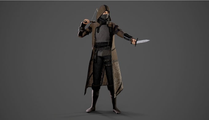 deliver ue5 epic skeleton,realistic 3d game character,arkit retargeting, animate