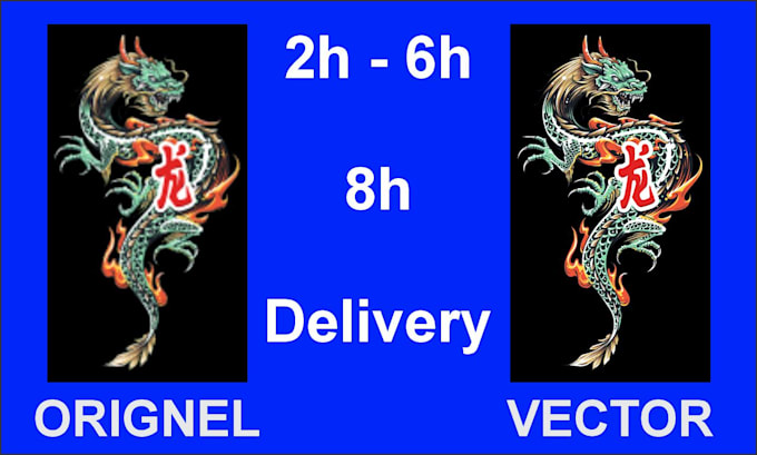 redraw or vector trace your logo or graphics to vector