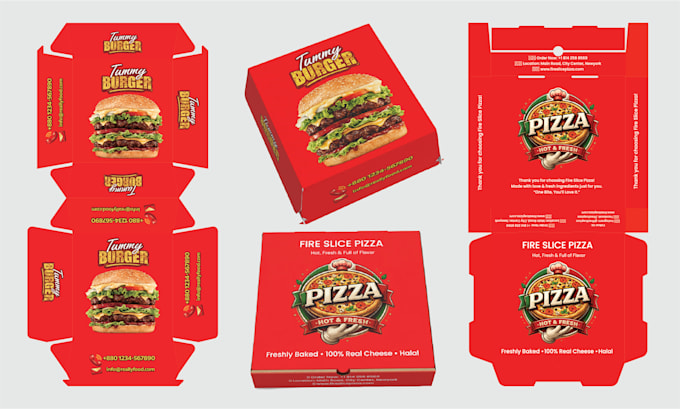 do custom box packaging dieline cut lines and design