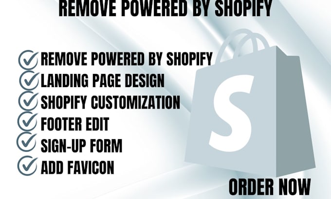 remove powered by shopify link from your store footer