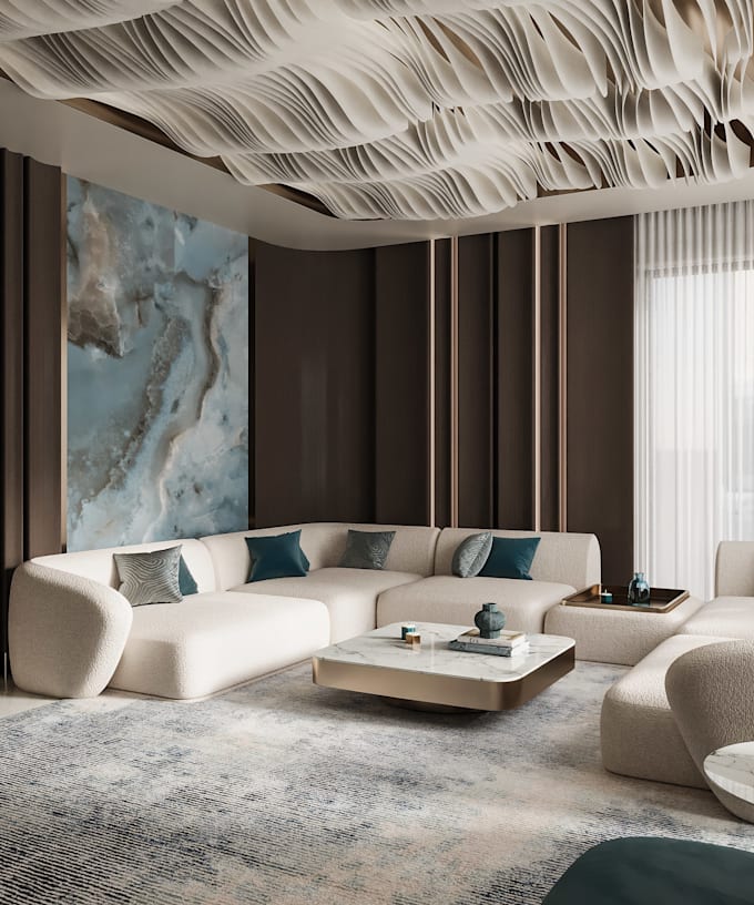 design and render interior spaces on 3ds max
