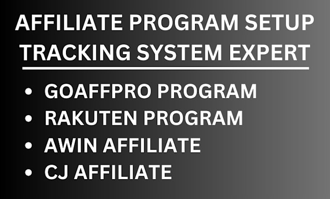 setup affiliate program for shopify store, goaffpro, awin, shareasale, rakuten