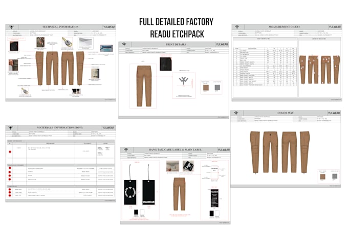 create professional factory ready tech packs for clothing brands