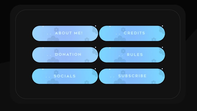 minimalistic and special custom twitch panels