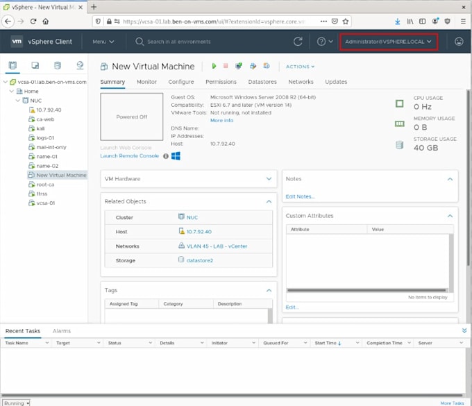 install and configure vmware vsphere, esxi, vcenter vsan