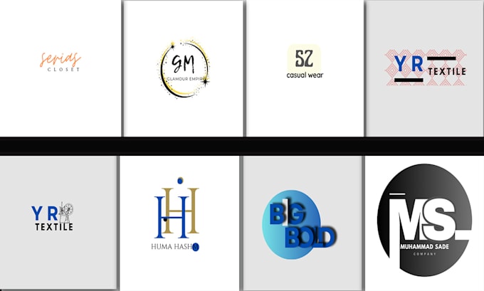 design professional initial letters logo