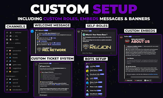 setup and design your custom discord server