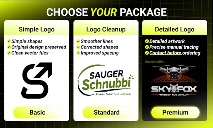 manually vector trace your logo