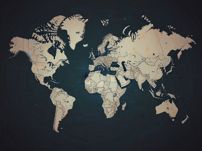 draw vector map in illustrator