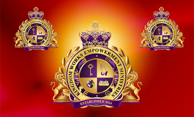 design a professional seal logo for church, school, or association