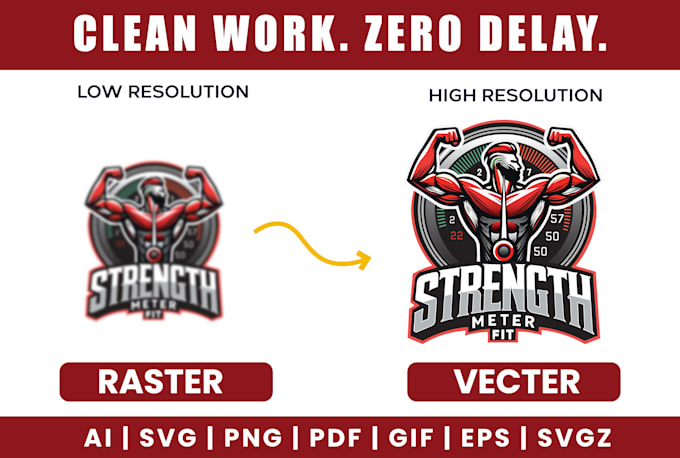 convert your jpg to vector, redesign, fix, and modify your logo