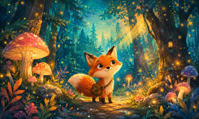do children book illustration and story book art
