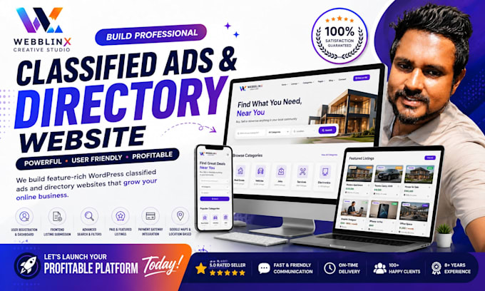 build a wordpress classified ads and directory website