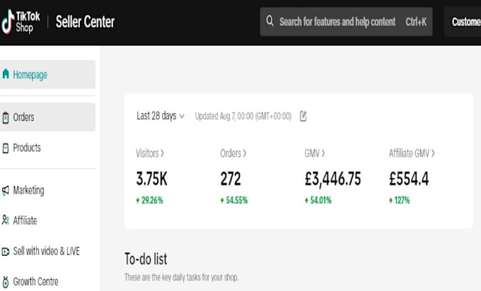 setup and manage tiktok shop
