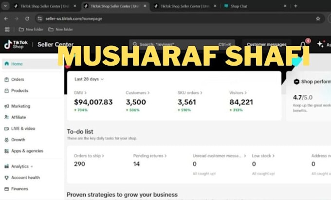 manage tiktok dropshipping store, tik tok shop VA, product listing, shop