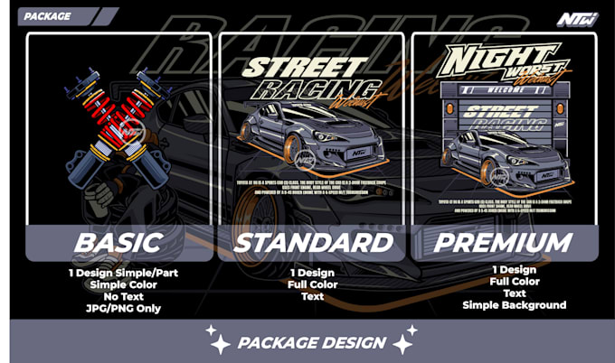 draw car vector illustration automotive tshirt design