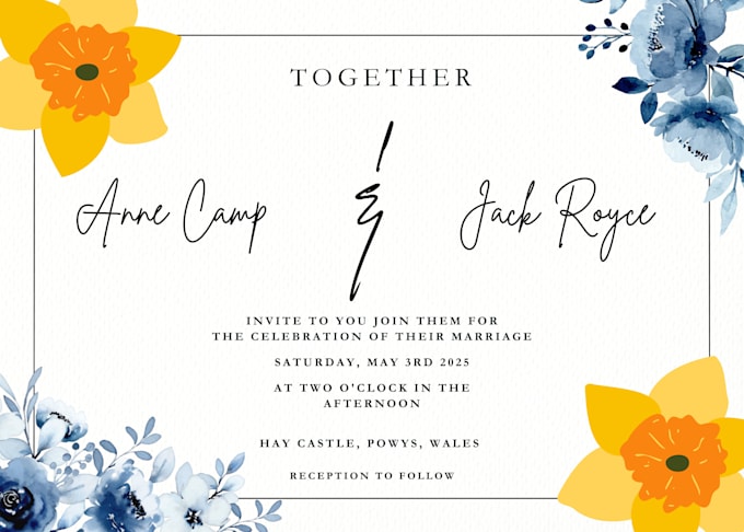 design an event invitation for you