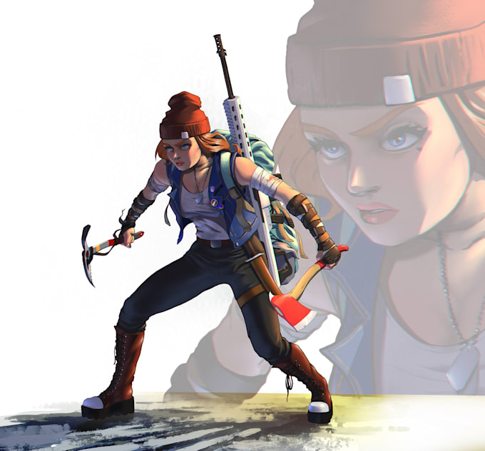 do character design, portrait or digital art