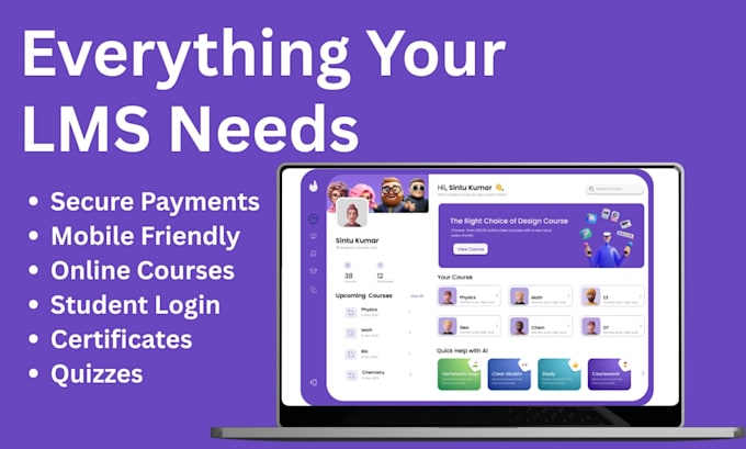 build lms, school, college and university website with wordpress