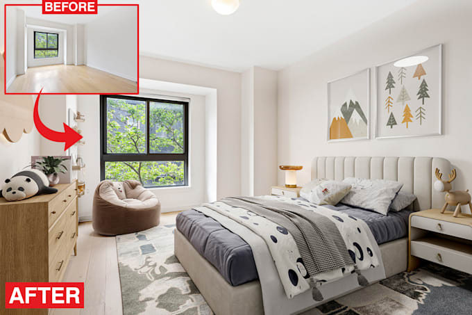 do virtual staging for real estate apartment and condos
