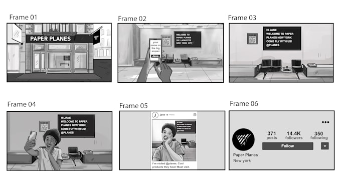 create freestyle sketches storyboard your story