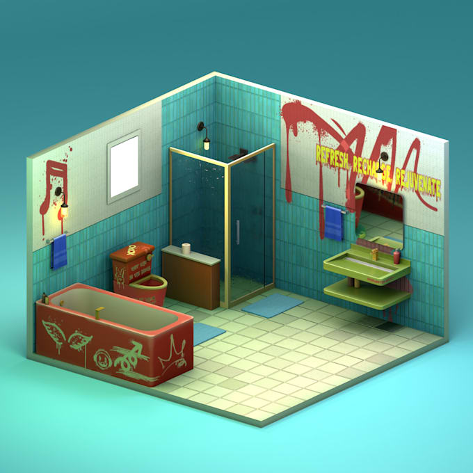 create 3d model props and hardsurface