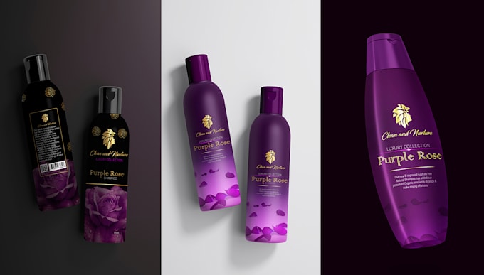 design your cosmetics label, box packaging, and bottle