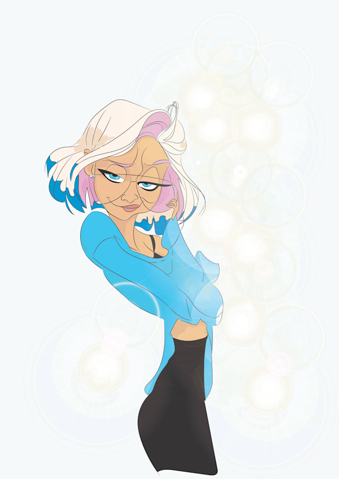 draw cute, simple cartoon with different pose