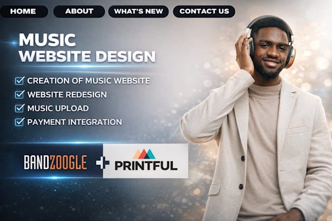 design and redesign your professional bandzoogle website