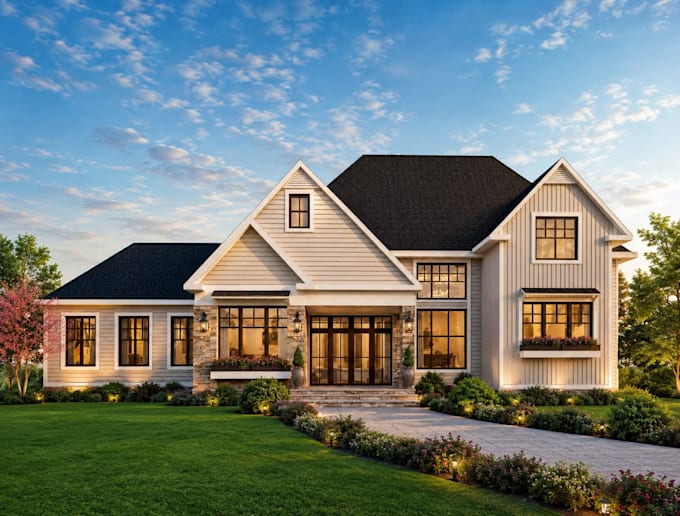 create archviz exterior architecture