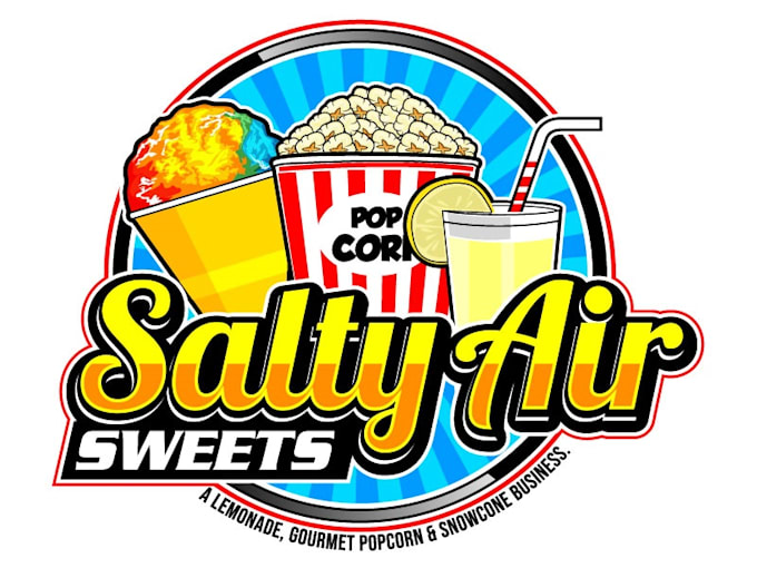 design excellent popcorn logo