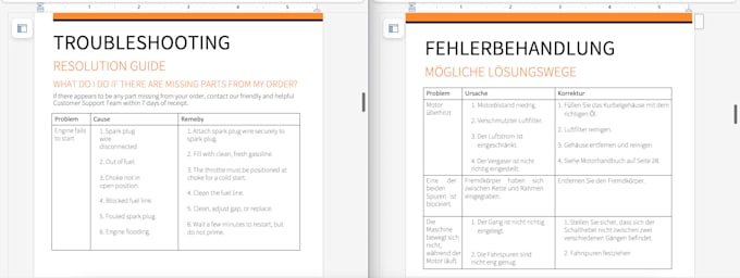 work on your project as a native german speaker