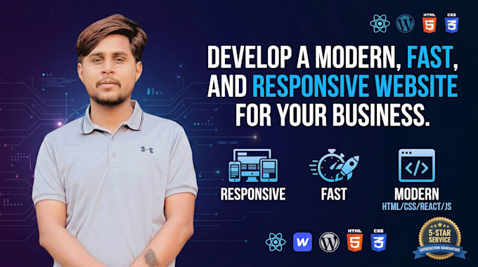 develop a modern, fast, and responsive website for your business