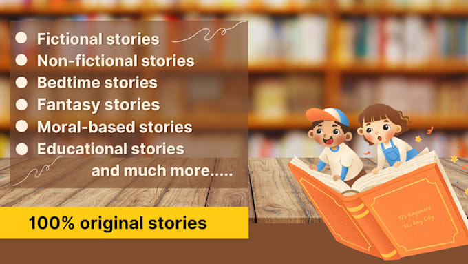 ghostwrite a children story book
