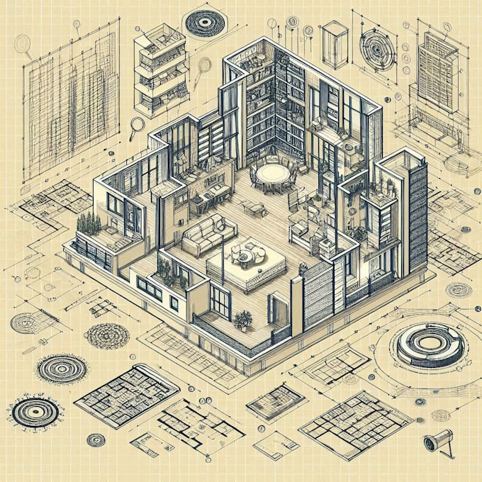 Do architectural autocad 2d floor plan, blueprints by Quatesnner | Fiverr