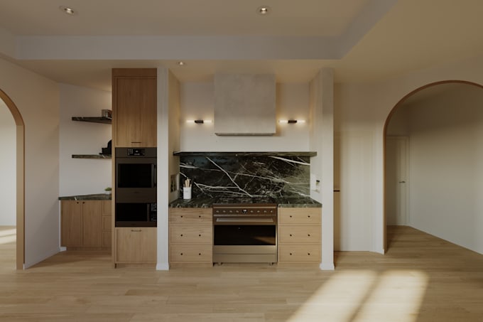 do 3d designs kitchen remodels and realistic renderings