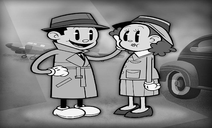 create characters in retro rubber hose cartoon style