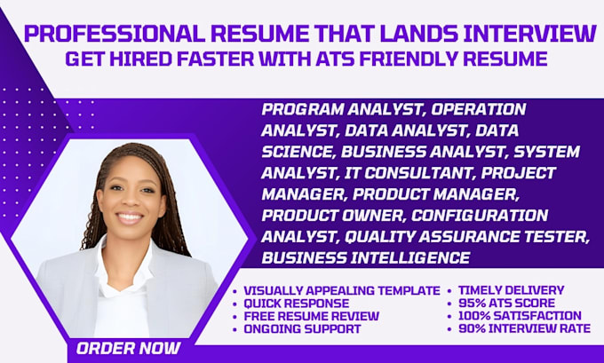 write a program analyst, operation analyst, business or data analyst resume