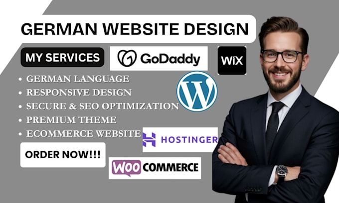 design, redesign german shopify store website, webshop, german wordpress website