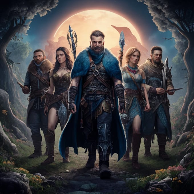 Create a unique dnd party art by Laliqueoody | Fiverr