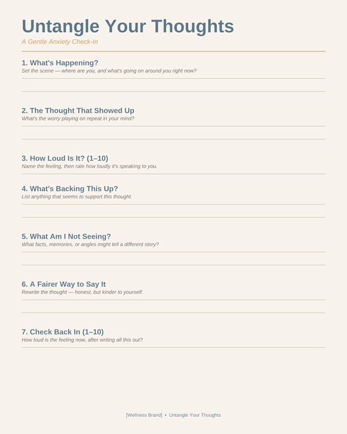 design mental health worksheets workbooks and journals