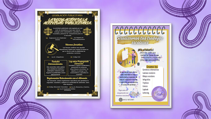 make a flyer for your social events, work or school