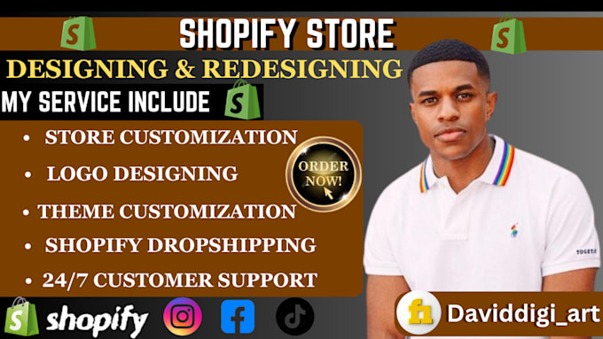 do shopify website designing and redesigning