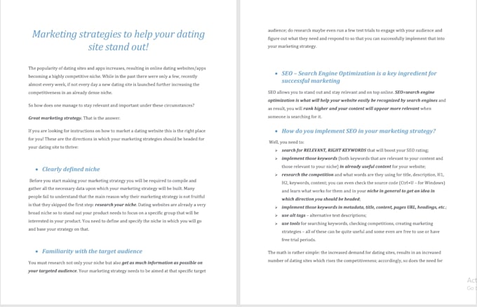 write high quality web content, listicles or articles