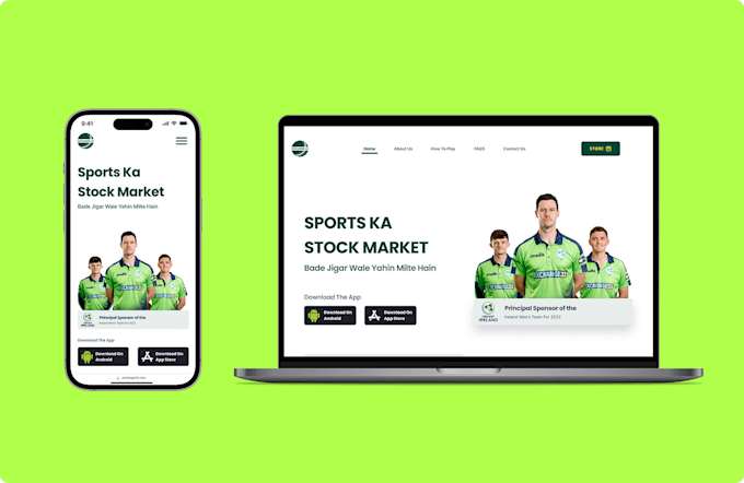 develop tournament apps, sport app, fantasy sport app, e sports website